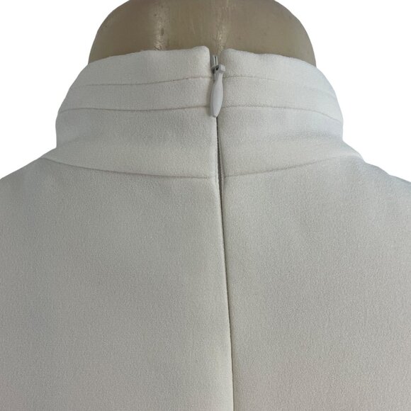 Elie Tahari Women's White Sheath Long Sleeve Zip Up Dress Sz 6 - NWT - Picture 5 of 11